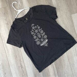 Free People Tshirt game time boxy logo tee womens Gray (small) athleisure casual